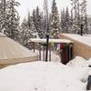 Used as a Ski-base in winter, this Yurt is great family quarters in summer.