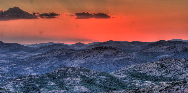 Sunset From Top of Mt Scott, Oklahoma
