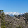 Snow covered mountains deep within Kings Canyon National Park