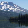 The majesty of South Sister along the paved trail at Sparks Lake.