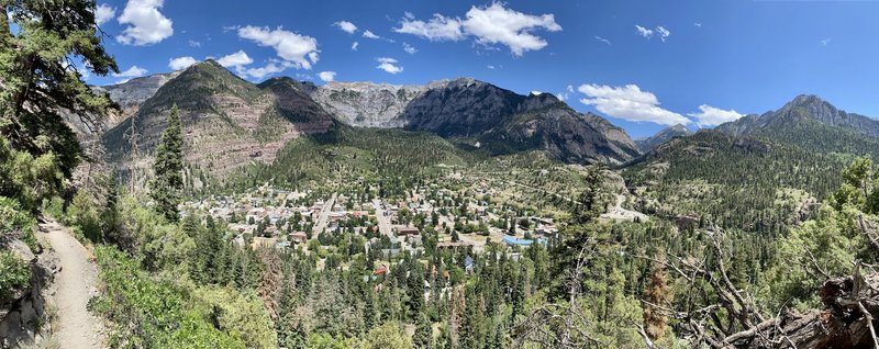 Look at Ouray from the West Side of the Perimeter Trail