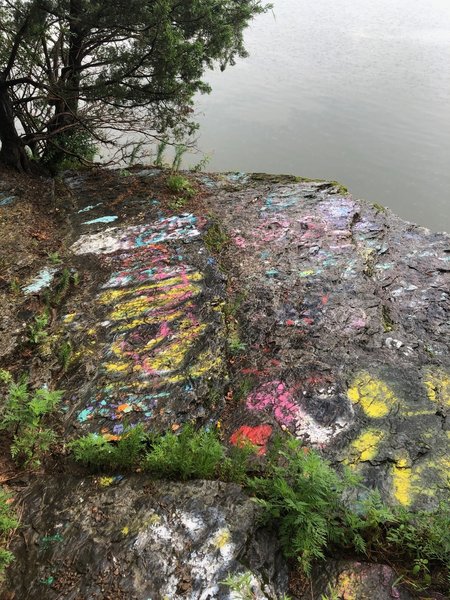 Some of the "painted rocks"