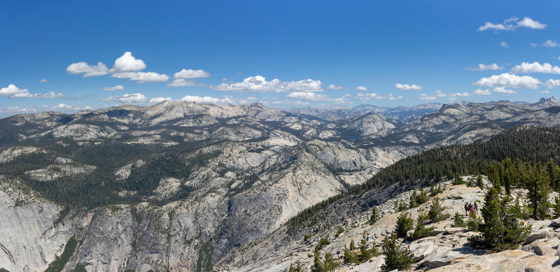 View north from Clouds Rest towards Tenaya Canyon