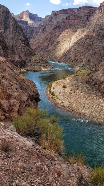 View looking West over the Colorado River from the River Trail