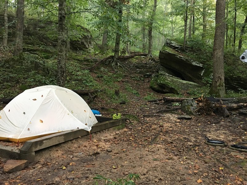 Bluffs campsite.