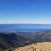 Lake Tahoe from the summit of Freel Peak.