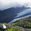 Tents over the Coleman Glacier