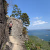 One of the final climbs of the Precipice Trail. This is not a trail for the faint of heart!