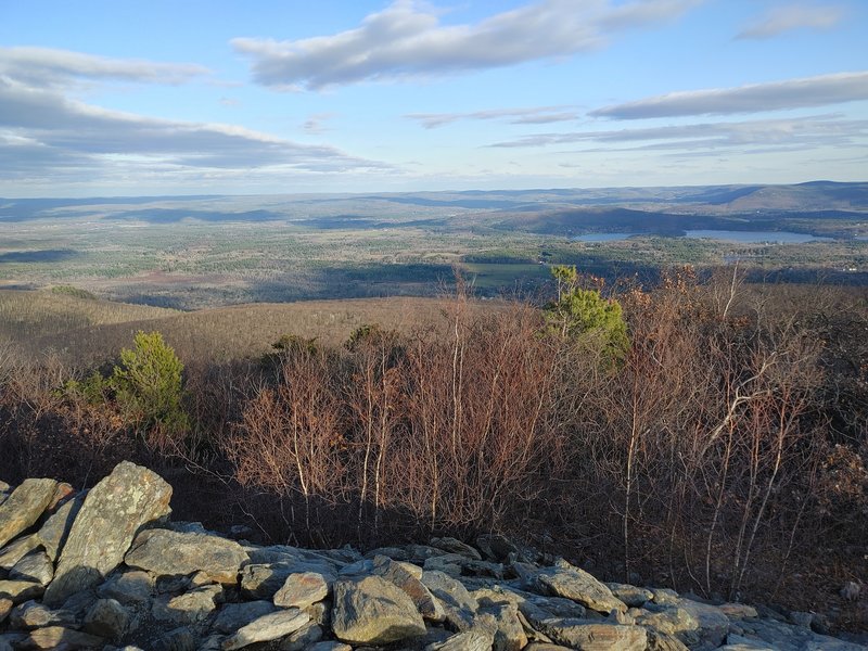 View from the peak of Bear Mountain on a beautiful day!