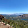 Mary Lake, Mamie Lake and Twin lakes from the Cinder Cone.