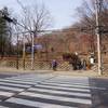 Seoul trail crosses over Baumoe-ro