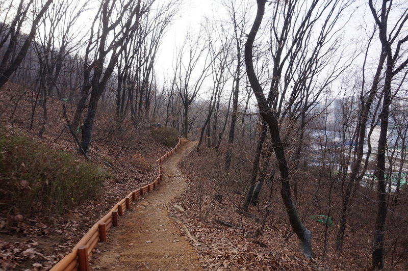Seoul Trail section 4 in Umyeonsan Park, taken 7th Dec 2020