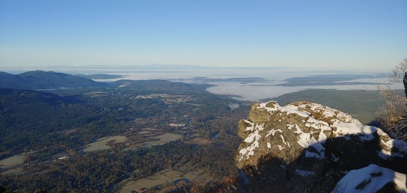 Puget Sound from Mt. Si, 9:30 AM 12/12/2020