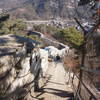 .Seoul City Wall Trail towards Changuimun gate