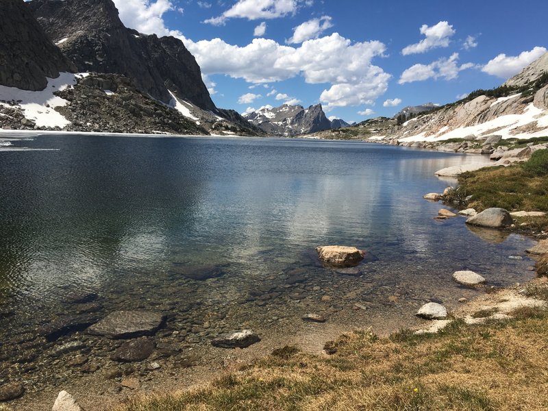 Still ice on Empire lake mid July. Does it get much better than this. It is possible to make this a day hike, about 20 miles.