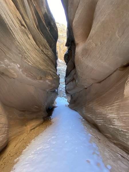 One of many slot canyons on the Bull Valley Gorge trail