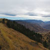The view into Hells Canyon near Wildhorse Saddle.