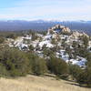 White Rocks and surrounding country. Follow Middle Fork trail (#157) approx. 2 mi and take White Rocks trail (#27) 5 mi.
