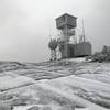 The frosty watch tower atop Kearsarge Mountain.