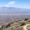 The Santa Catalinas from the summit of Wasson Peak.