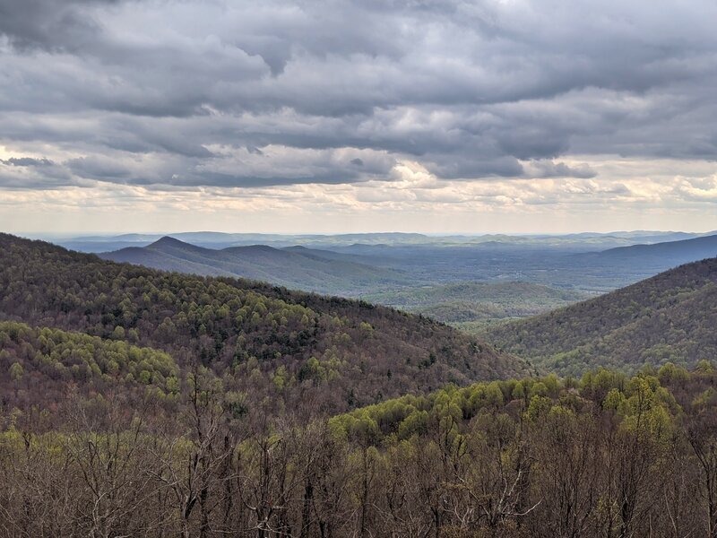The view from Doyles River Overlook as you pass through the overlook to ...