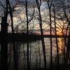 Sunset over Lake Pippen