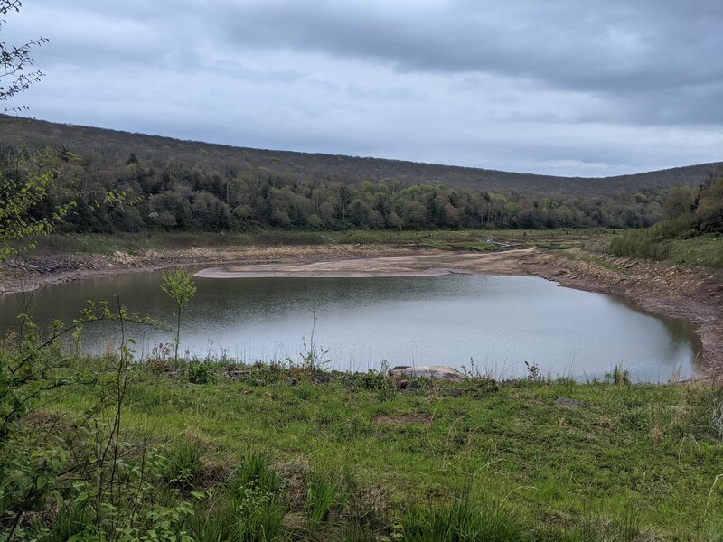 Mountain Lake - low water levels 2021