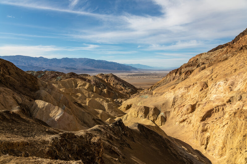 Looking back towards Death Valley