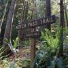 Sign for Notch Pass Trailhead
