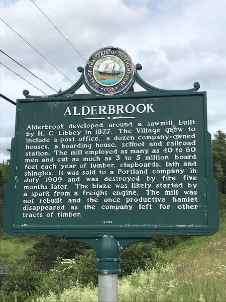 Alderbrook Historic Marker.