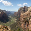 Zion Canyon from Angels Landing.