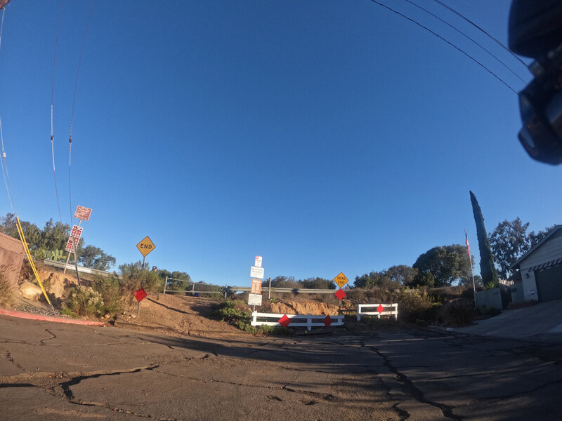 Trailhead at Limerick Road at the eastern terminus of the trail. Trailhead is at a highpoint