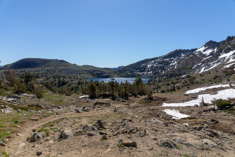 Winnemucca Lake with Elephant's Back on the left.