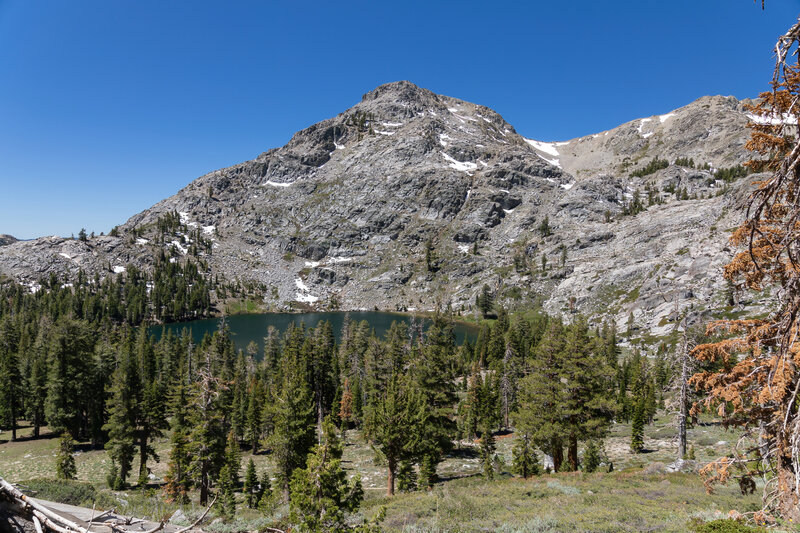 Fourth of July Lake on the descent from Carson Pass.