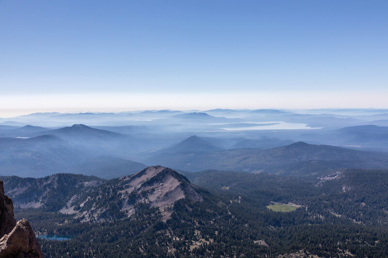 Lake Almanor during the early stages of the Dixie Fire