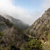 Morning clouds in San Ysidro Canyon