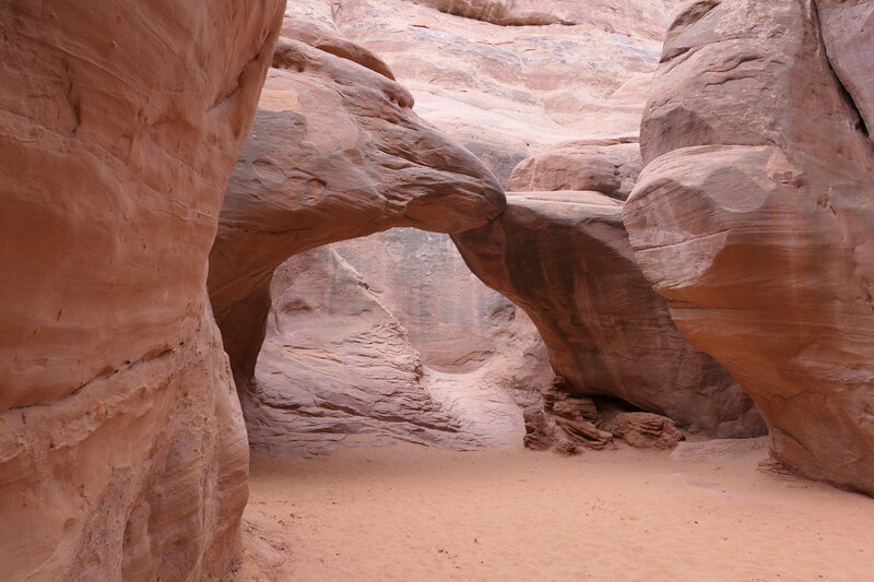 Sand Dune Arch. Super family friendly and fun for all ages.