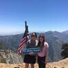 My 11-year-old and me at the peak of Mt. Baden-Powell