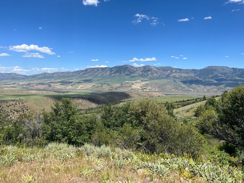 A nice viewpoint of the Portneuf Range and Marsh Creek Valley from the ...