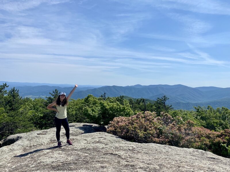 Me posing at the summit of Old Rag.