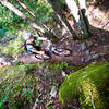 It gets tight and technical on the Rock Lake trail