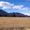 Looking out to the Flatirons from the Greenbelt Plateau.