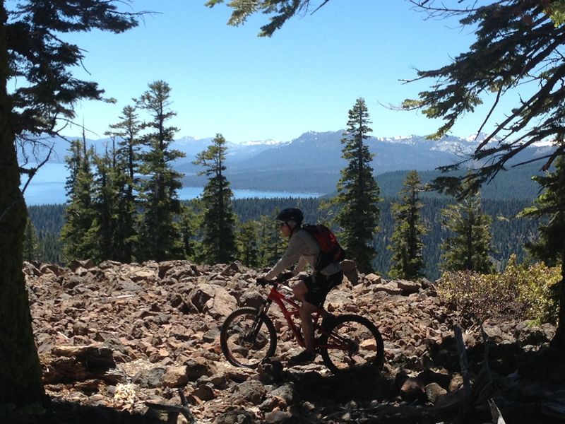 The high point of this ride, and a damn fine place for a rest.