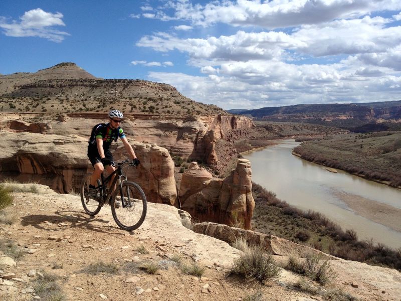 The Colorado River is your backdrop the whole time, but you never can get down to it.