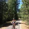 View on the ride up to Pilots Peak.  Nice gradual forest service dirt and gravel roads.