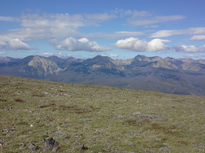 View of the Gore Range a little after the Wilderness Sign