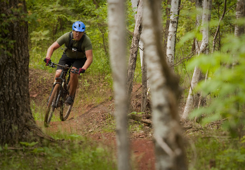 Skills Loop Beginner Area Mountain Bike Trail, Crosby, Minnesota