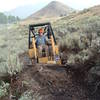Saddle Road Connector Trail under construction by IMBA Trail Solutions for the Sun Valley Company, July, 2007.