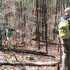 Leslie and Chris Kehmeier flagging the IMBA Trail