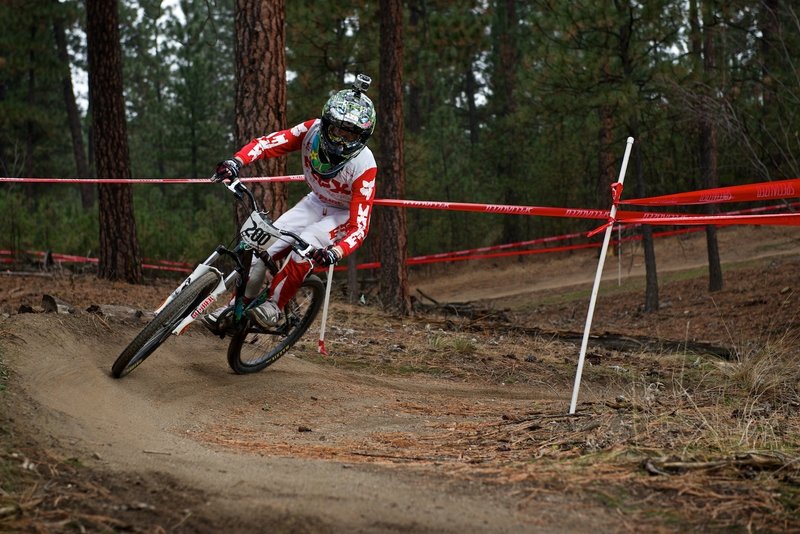 Eyes up during the All Gravity Series race at Camp Sekani.